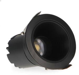 Faretto Led da incasso Cobve 7W Rotondo Cornice nera Apertura 36 gradi CCT temperatura colore regolabile iSG Lighting