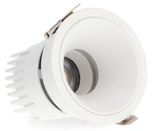 Faretto Led da incasso Cobve 10W Rotondo Cornice bianca Apertura 36 gradi CCT temperatura colore regolabile iSG Lighting