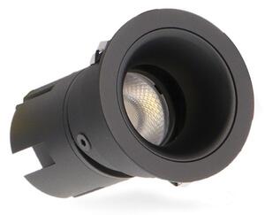 Faretto Led da incasso 7W Rotondo Orientabile Cornice nera Apertura 36 gradi CCT temperatura colore regolabile iSG Lighting