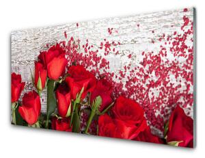 Pannello paraschizzi cucina Rose, fiori, piante 100x50 cm