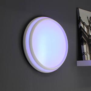 LUTEC Plafoniera LED Cepa, RGBW e CCT, bianco, Ø 35 cm