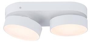 LUTEC Spot LED soffitto Stanos, CCT, 2 luci, bianco