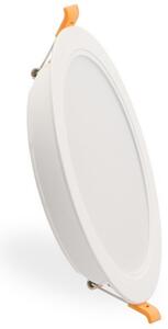 Faretto Led da incasso Advance 18W Rotondo Cornice bianca Apertura 120 gradi CCT temperatura colore regolabile M LEDME