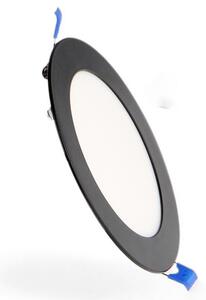 Faretto Led da incasso Slim 9W Rotondo Cornice nera Apertura 120 gradi CCT temperatura colore regolabile M LEDME
