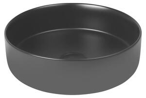 Lavabo da appoggio rotondo OLTENS, diametro circa 35,5 cm, con tecnologia SmartClean