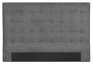 Testata letto capitonné tessuto grigio antracite 180 cm HALCIONA