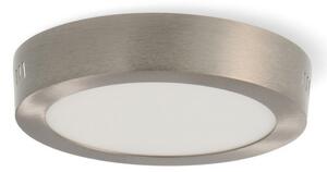 Plafoniera Led 12W Nickel Rotonda Grigia CCT temperatura colore regolabile M LEDME