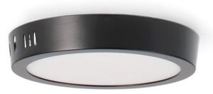 Plafoniera Led 12W Serie Pro Rotonda Nero CCT temperatura colore regolabile M LEDME