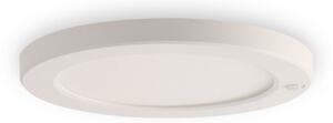 Plafoniera Led 18W Cornice bianca rotonda CCT temperatura colore regolabile Kram M LEDME