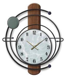 Orologio da parete legno scuro ø 60 cm