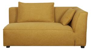 Modulo angolare destro per divano in tessuto giallo cumino PLURIEL
