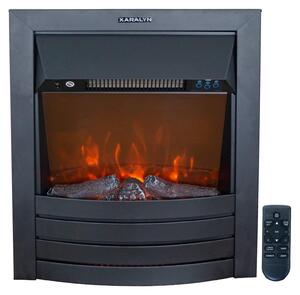 Camino elettrico da incasso - Potenza: 1800 Watt - Dimensioni: 60,5 x 50,5 x 19 cm - Materiali: vetro e metallo