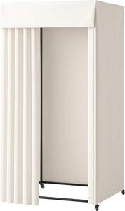 Cabina fasciatoio arrotolabile 99x99x204,5 cm - schermo privacy per spogliatoi e boutique