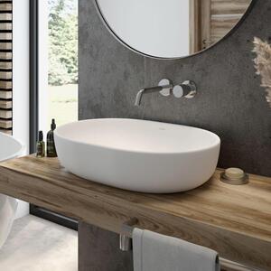 OLTENS - Lavabo da appoggio ovale, dimensioni 60 x 42,5 cm