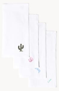 Set di 4 tovaglioli in lino Arizona Love