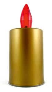 Candela LED/2xAA bianco caldo 10,8 cm oro