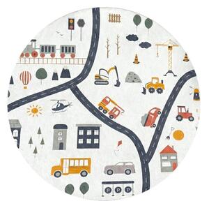 Tappeto da gioco per bambini lavabile ø120 cm World Around Me – Mila Home