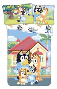 Set copripiumino e federa da bambini in cotone per culla 100x135 cm Bluey – Jerry Fabrics