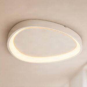 Plafoniera soffitto Triangulo Lindby, dimmerabile, Bianco / Opale, Soggiorno / Sala da pranzo, Plastica, Moderno, Plafoniera