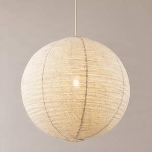 Lampada a sospensione Autumn Lindby, dimmerabile, Crema / Ambra, Soggiorno / Sala da pranzo, Tessuto / Stoffa / Seta, Scandinavo, Lampada a sospensione