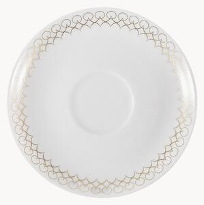 Set di 6 piattini per tazzine da caffè in Bone China Jade