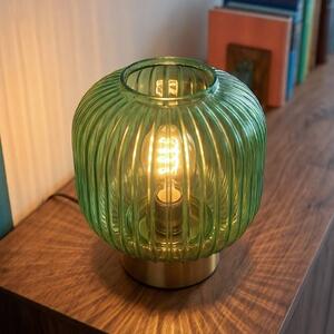 OSRAM Lampada da tavolo Decor Groovie, Verde, Soggiorno / Sala da pranzo, Vetro, Vintage, Lampada da tavolo