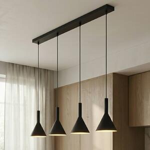 Lampada a sospensione Tadej Arcchio, dimmerabile, Nero, Soggiorno / Sala da pranzo, Metallo, Moderno, Lampada a sospensione