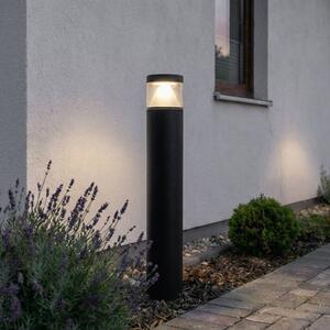 Lampioncino da giardino Darja Lucande, Alluminio / Grigio / Zincato, Alluminio, Moderno, Lampada LED da esterni