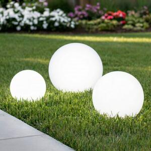 Lampada solare Lago Lindby, Bianco / Opale, Plastica, Moderno, Lampada solare