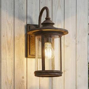 Applique da esterni Zayn Lindby, dimmerabile, Marrone / Ruggine, Alluminio, Antico, Applique da esterni