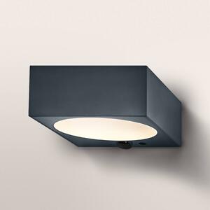 OSRAM Applique solare ENDURA STYLE DOWN, grigia, sensore, IP65 dimmerabile, Alluminio / Grigio / Zincato, Plastica, Moderno, Applique da esterni
