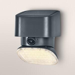 OSRAM Applique solare ENDURA STYLE TURN, grigia, sensore, IP54 dimmerabile, Alluminio / Grigio / Zincato, Plastica, Moderno, Applique da esterni