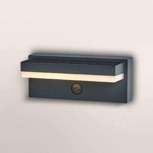 OSRAM Lampada solare ENDURA STYLE ROBUST grigia, sensore IP54 USB, Alluminio / Grigio / Zincato, Alluminio, Moderno, Applique da esterni