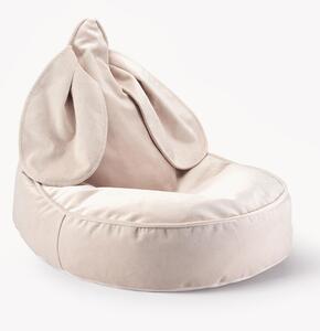 Pouf sacco per bambini in velluto Bunny
