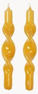 Set di 2 candele a bastoncino fatte a mano Twist