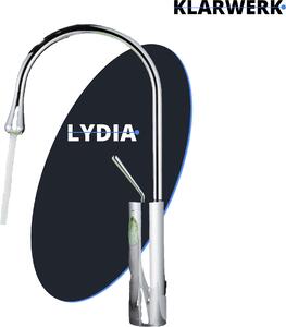 Lydia | Hotel Gastro miscelatore bagno cromato | rubinetto in acciaio inox per lavabi alti | miscelatore 2 attacchi | rubinetto alta pressione alta | bagno