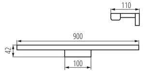 Kanlux 26685 - LED illuminazione specchio bagno ASTEN LED/15W/230V IP44