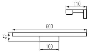 Kanlux 26687 - Illuminazione a LED per specchi da bagno ASTEN LED / 12W / 230V IP44 bianco