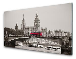 Quadro su vetro Ponte del Big Ben di Londra 100x50 cm