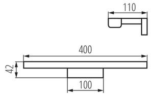 Kanlux 26686 - Illuminazione a LED per specchi da bagno ASTEN LED/8W/230V IP44 bianco