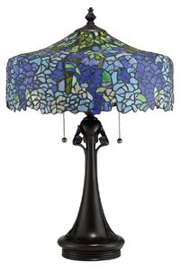 QUOIZEL Lampada da tavolo Cobalt in design Tiffany