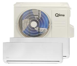 QLIMA Climatizzatore Dual Split Inverter 9000+12000 Btu Condizionatore con Pompa di calore Classe A++/A Gas R32 (Unit Interna + Unit Esterna) - S