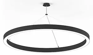 Lampada a sospensione XAL MINO 60 CIRCLE 1500 colore nero con rosone 3