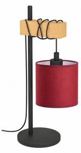 BRILAGI - Lampada da tavolo NUBILA 1xE27/40W/230V marrone/nero/rosso pompeiano