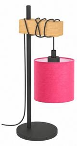 BRILAGI - Lampada da tavolo NUBILA 1xE27/40W/230V marrone/nero/rosa