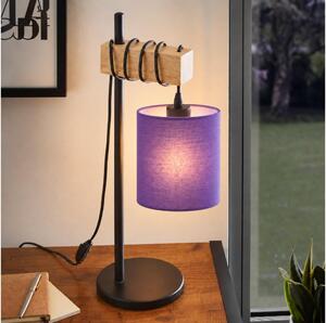 BRILAGI - Lampada da tavolo NUBILA 1xE27/40W/230V marrone/nero/viola