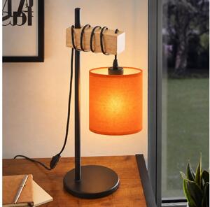 BRILAGI - Lampada da tavolo NUBILA 1xE27/40W/230V marrone/nera/arancione