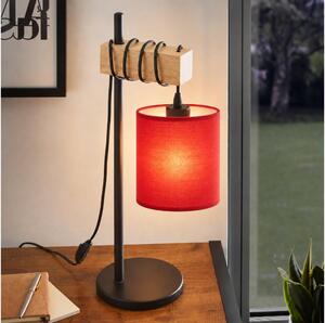 BRILAGI - Lampada da tavolo NUBILA 1xE27/40W/230V marrone/nero/rosso