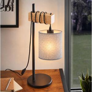 BRILAGI - Lampada da tavolo NUBILA 1xE27/40W/230V marrone/nera/grigia