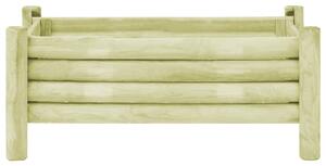 Fioriera Rialzata Giardino Legno Impregnato Pino 100x60x42 cm